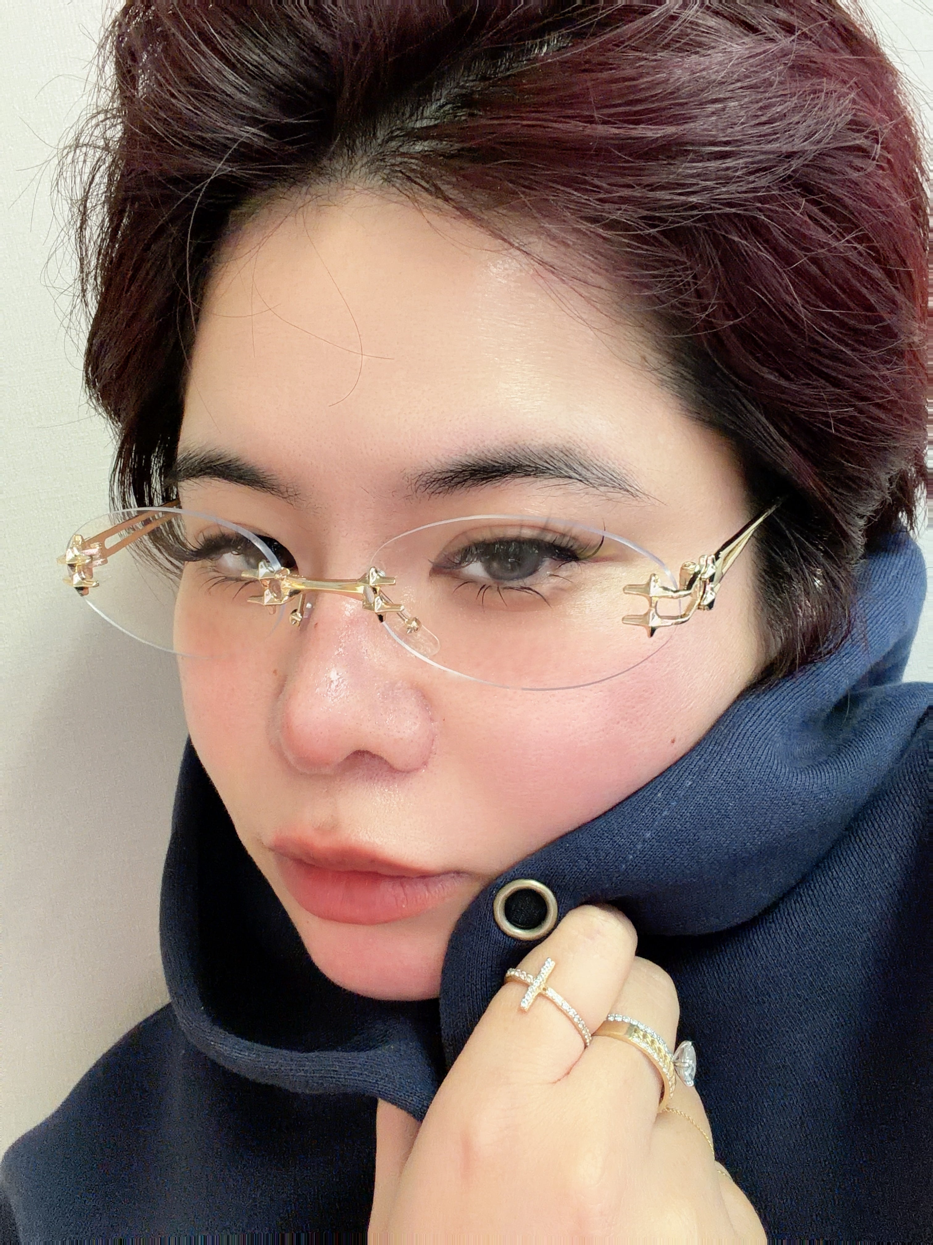 【W.E.Y】Sharp Muse Glasses