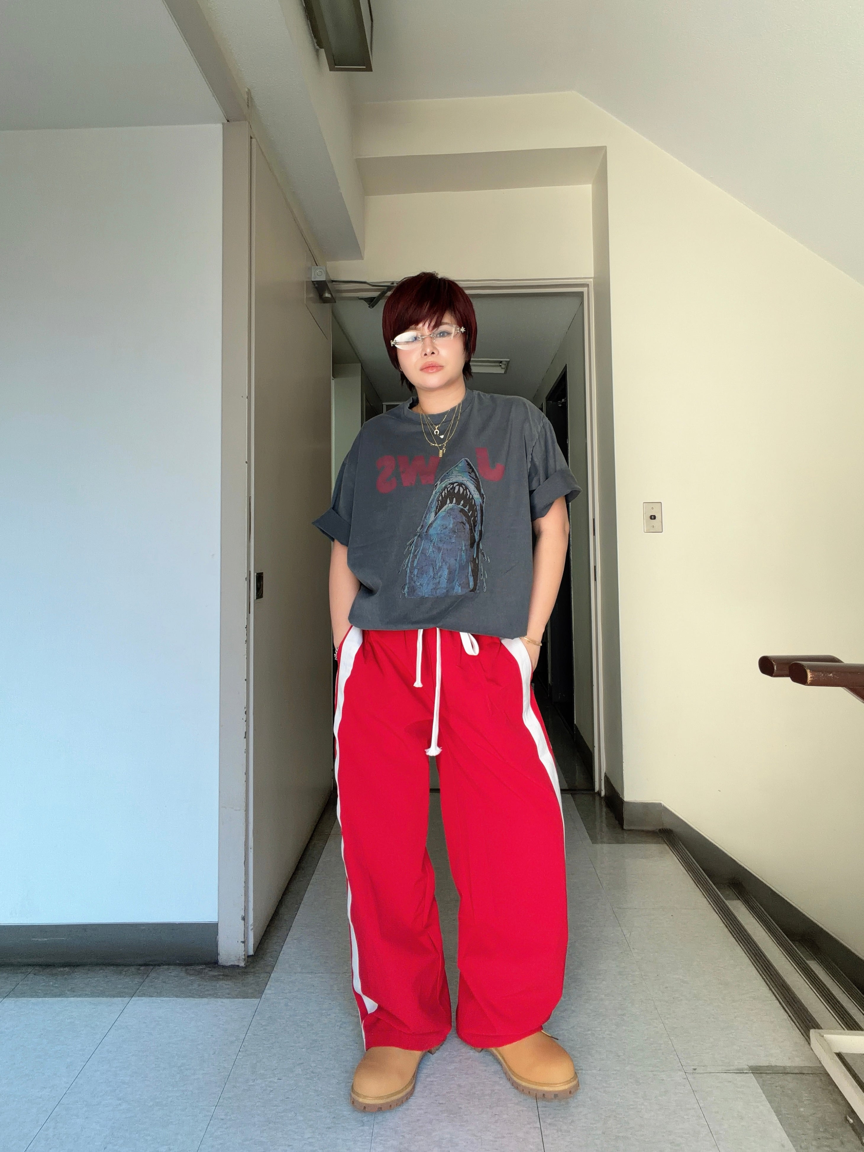 Side Line Track Wide Pants