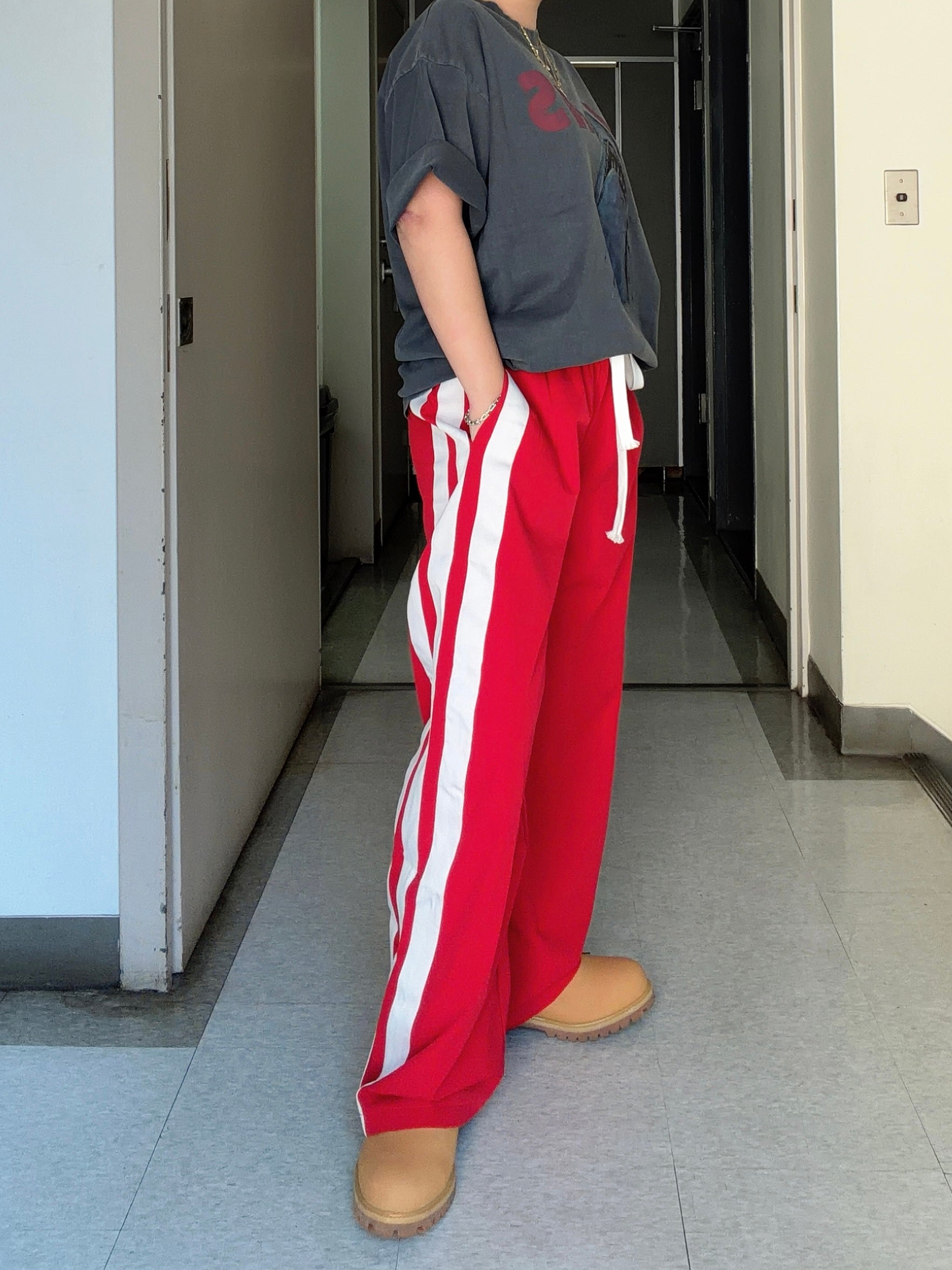 Side Line Track Wide Pants