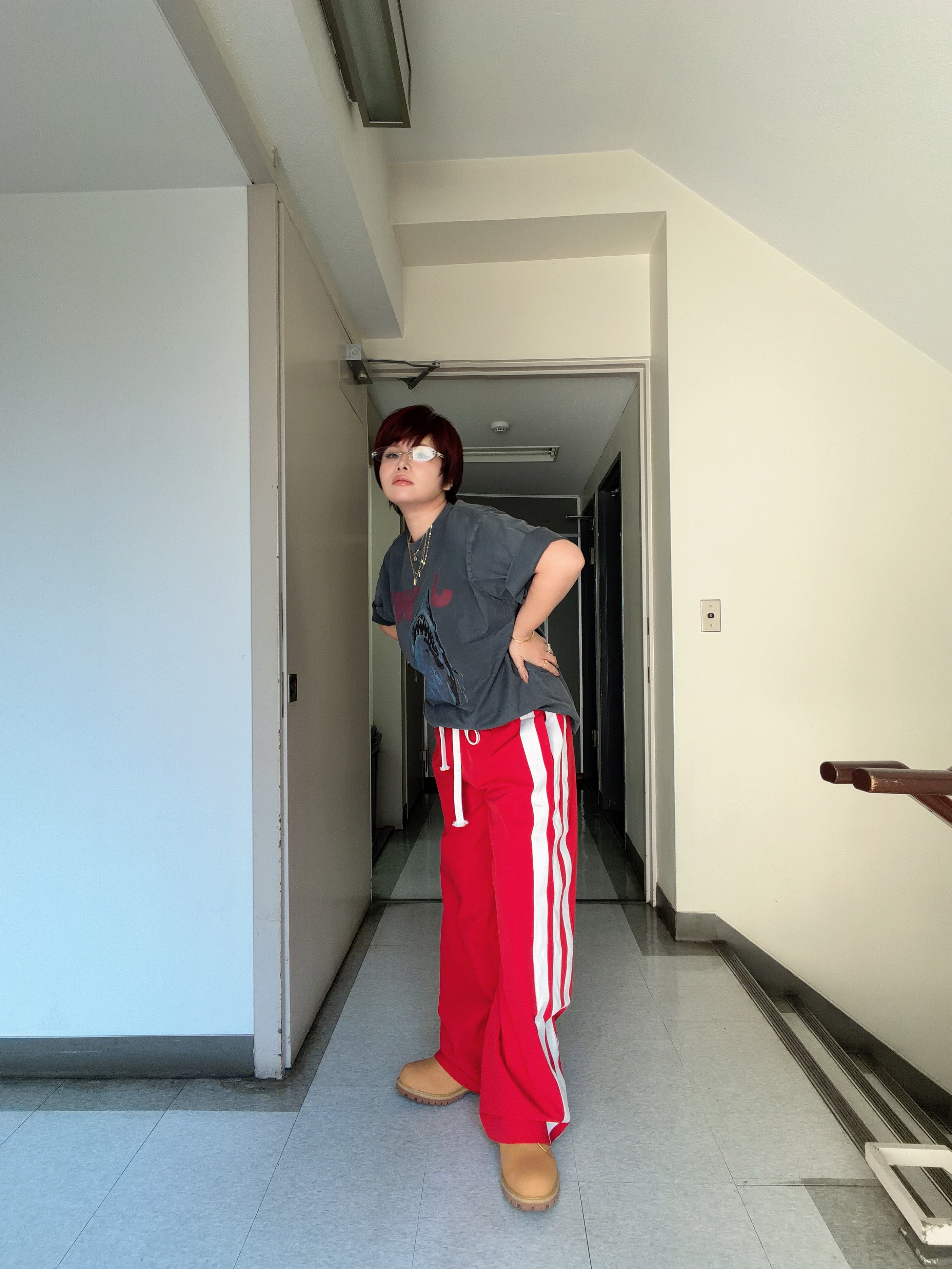 Side Line Track Wide Pants