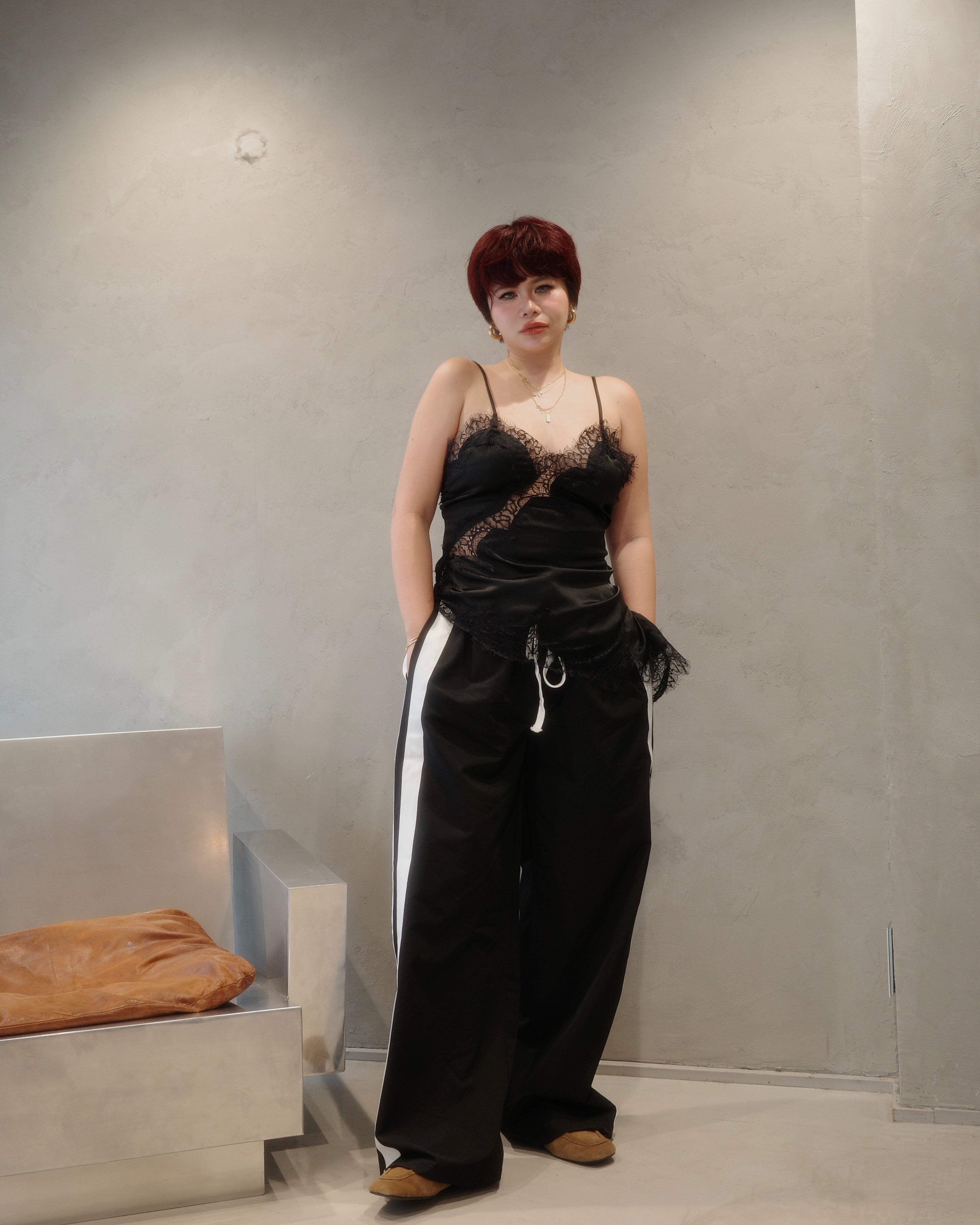 Side Line Track Wide Pants