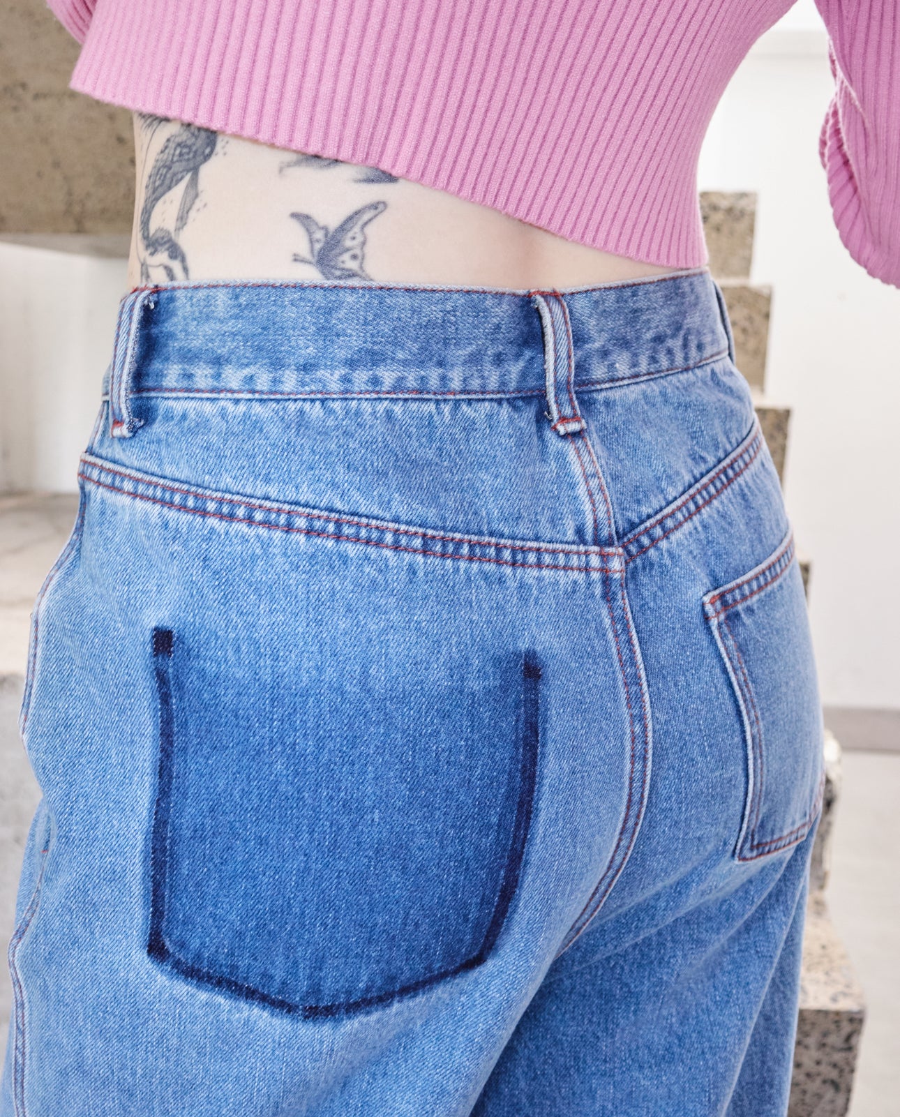 Trace Back Straight Jeans