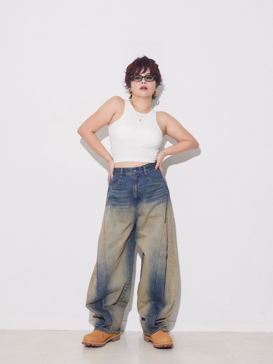 Dust Fade Curve Jeans