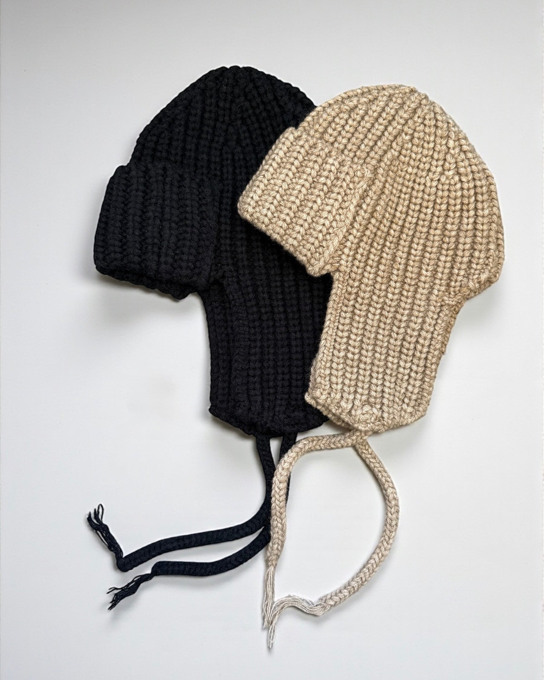 Rib Knit Earflap Beanie