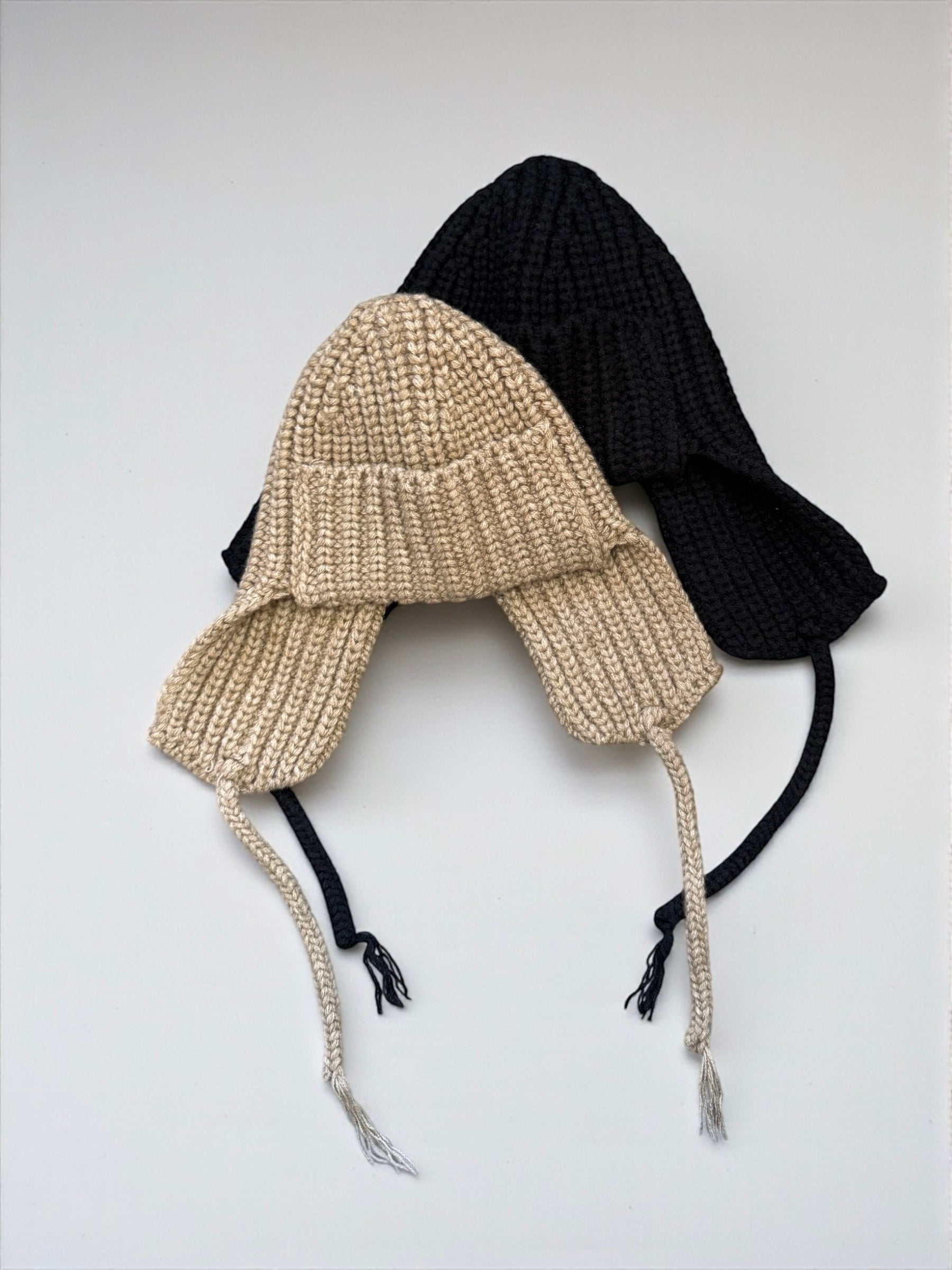 Rib Knit Earflap Beanie