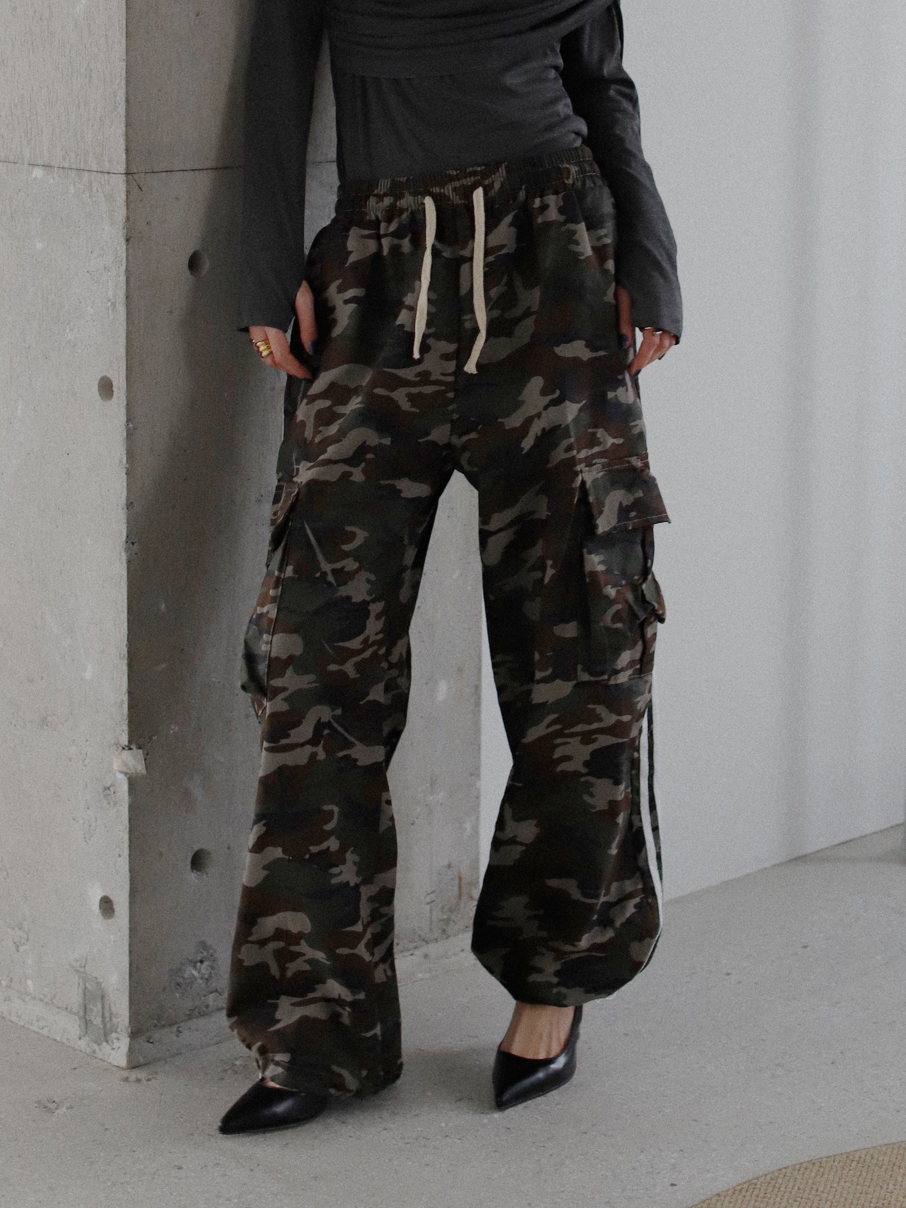 Camouflage Side Line Pants