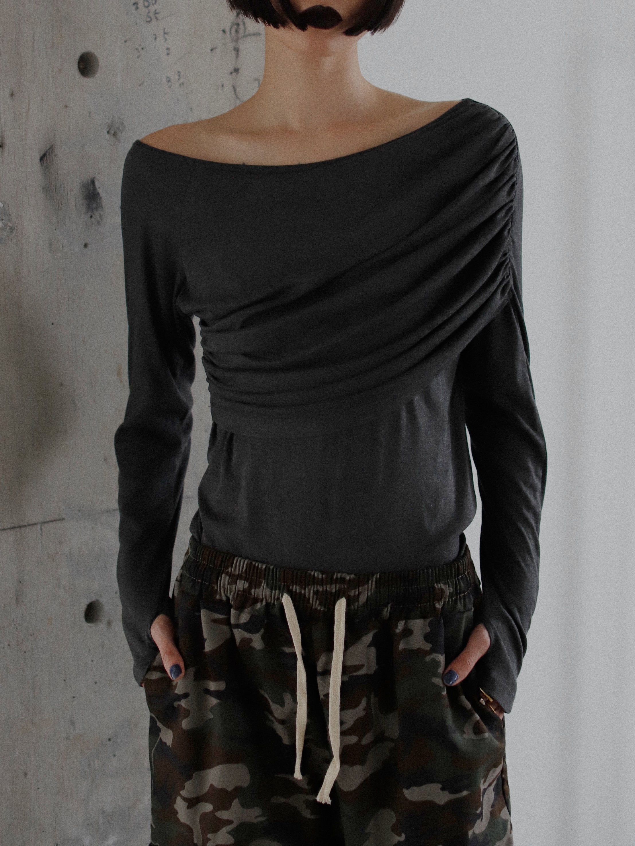 Drape One-Shoulder Tops