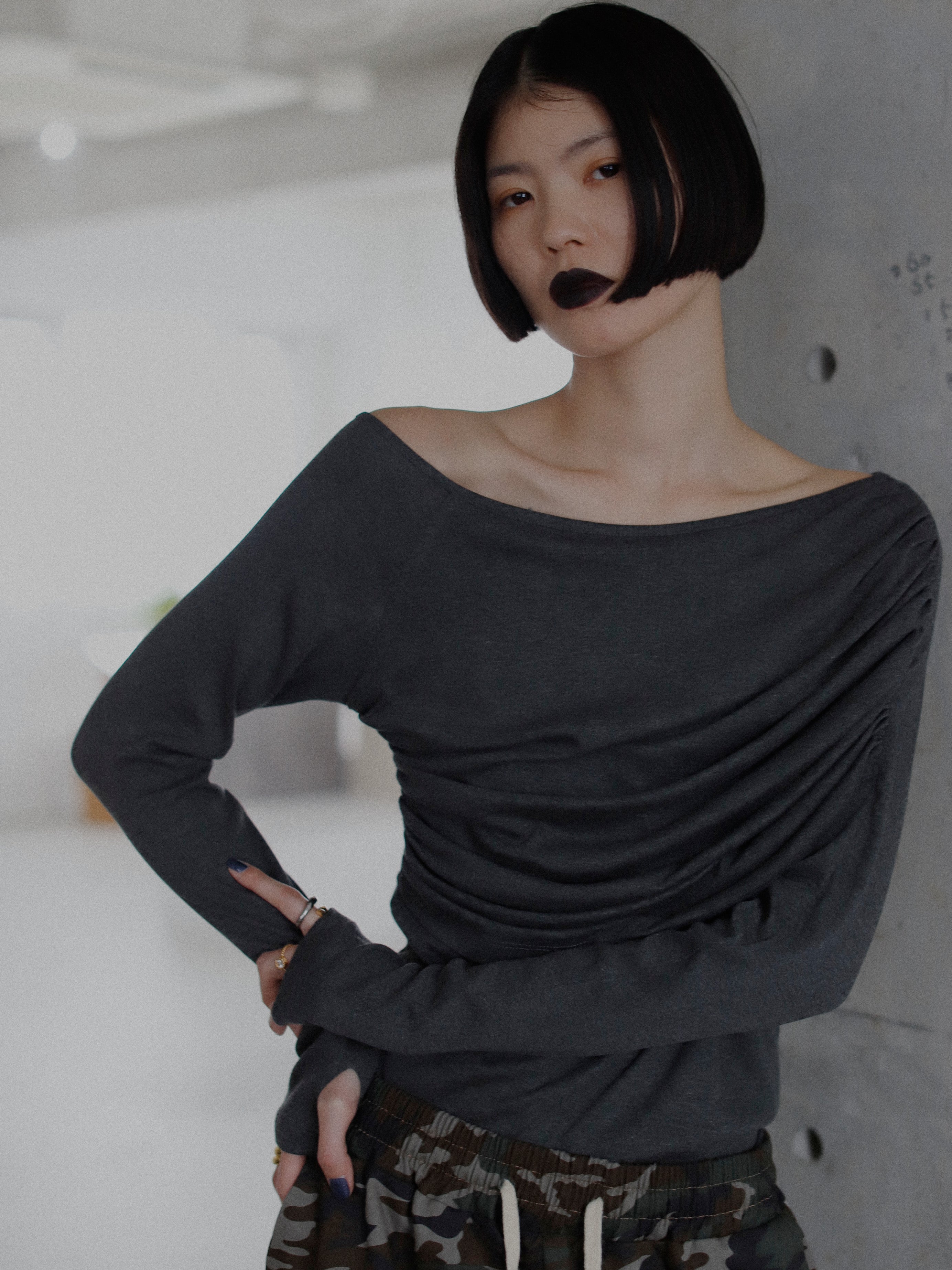 Drape One-Shoulder Tops