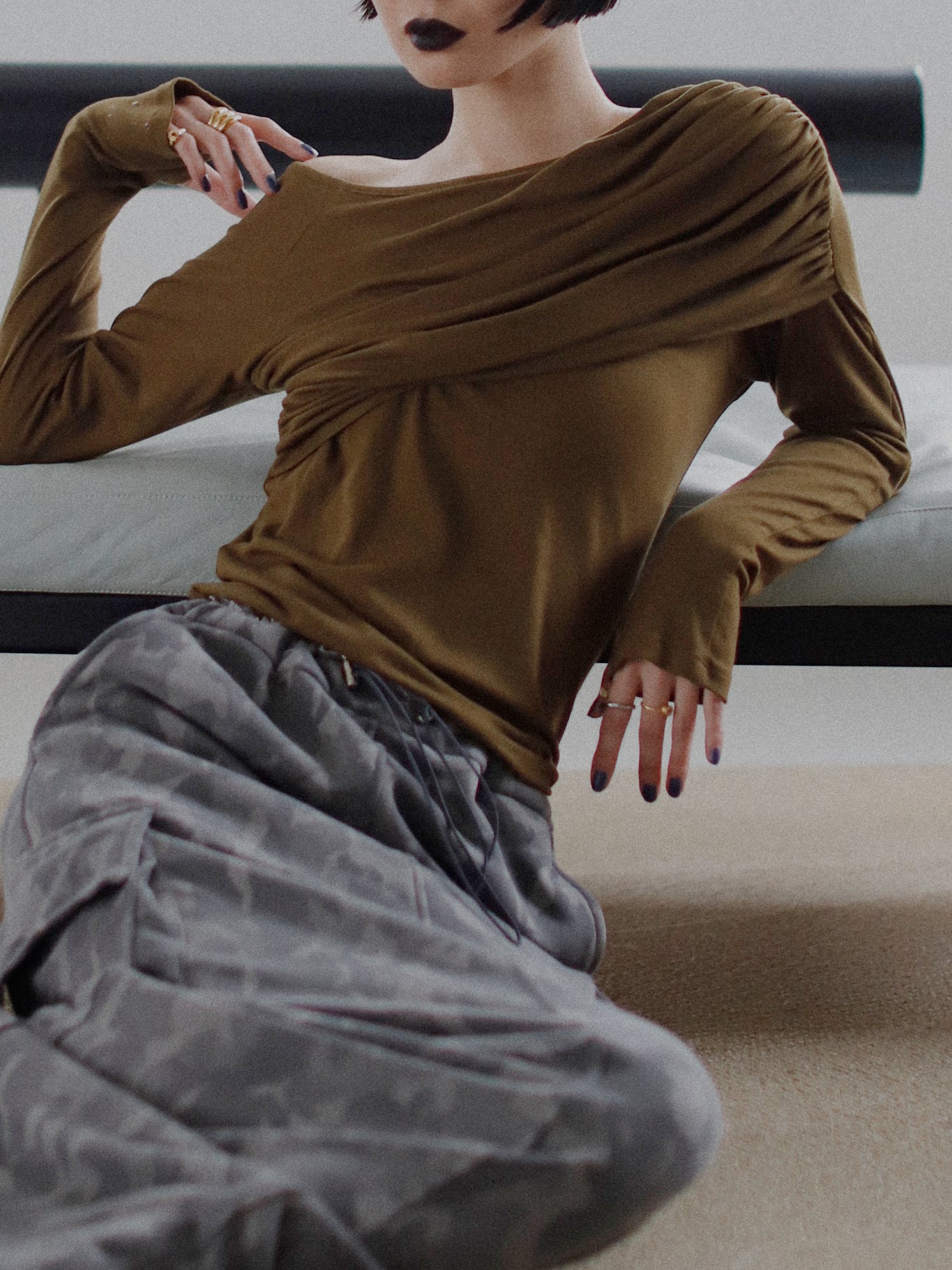 Drape One-Shoulder Tops