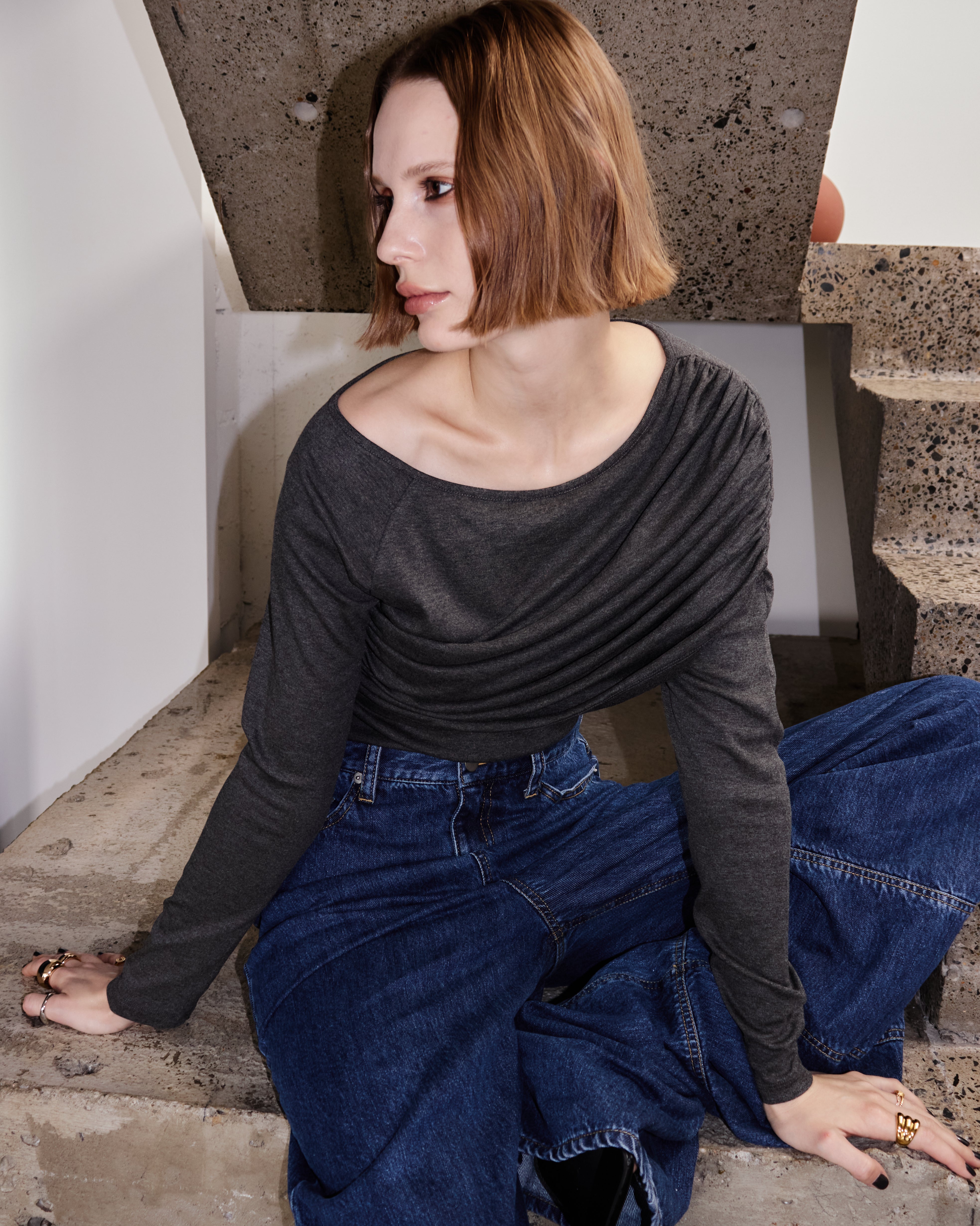 Drape One-Shoulder Tops