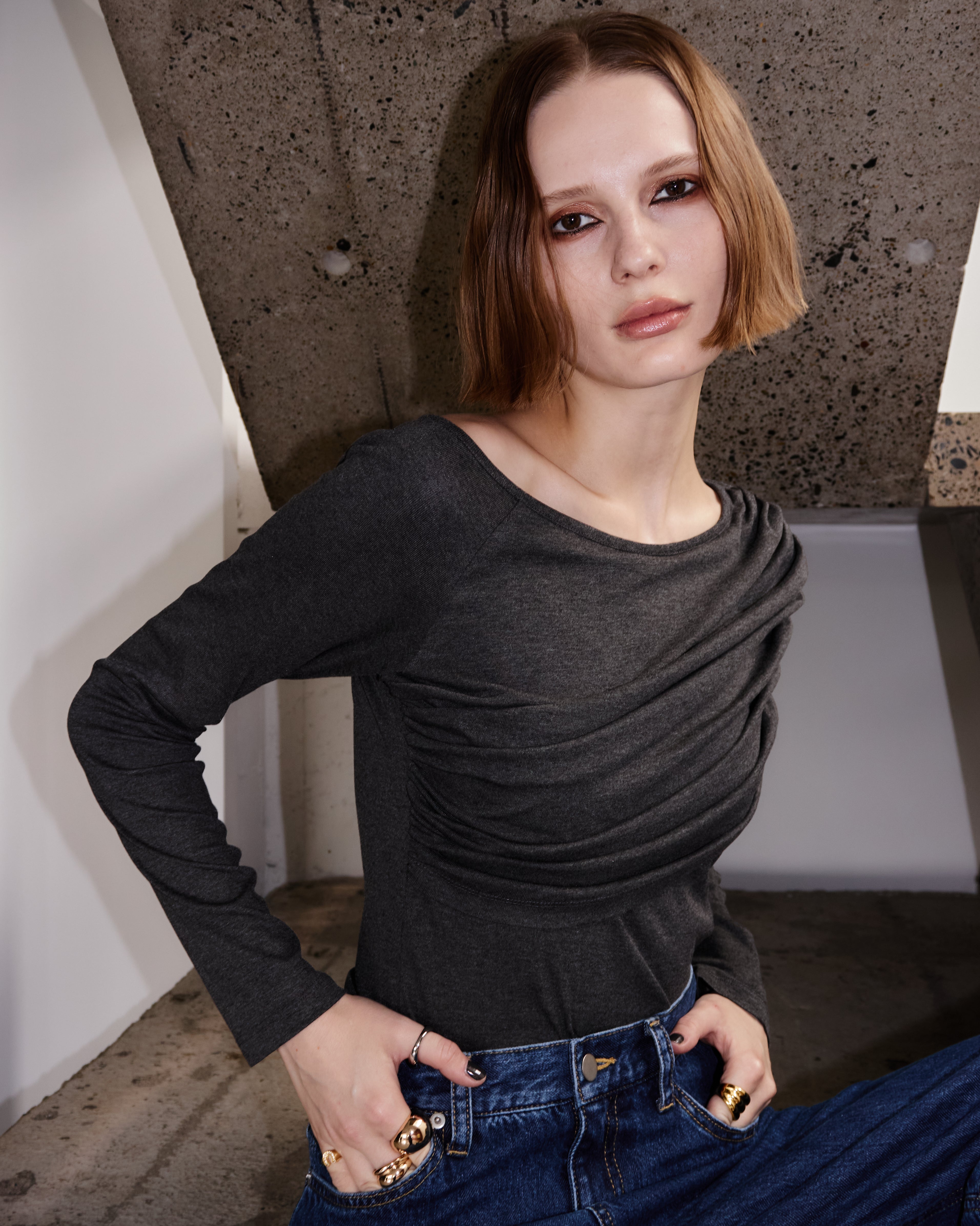 Drape One-Shoulder Tops