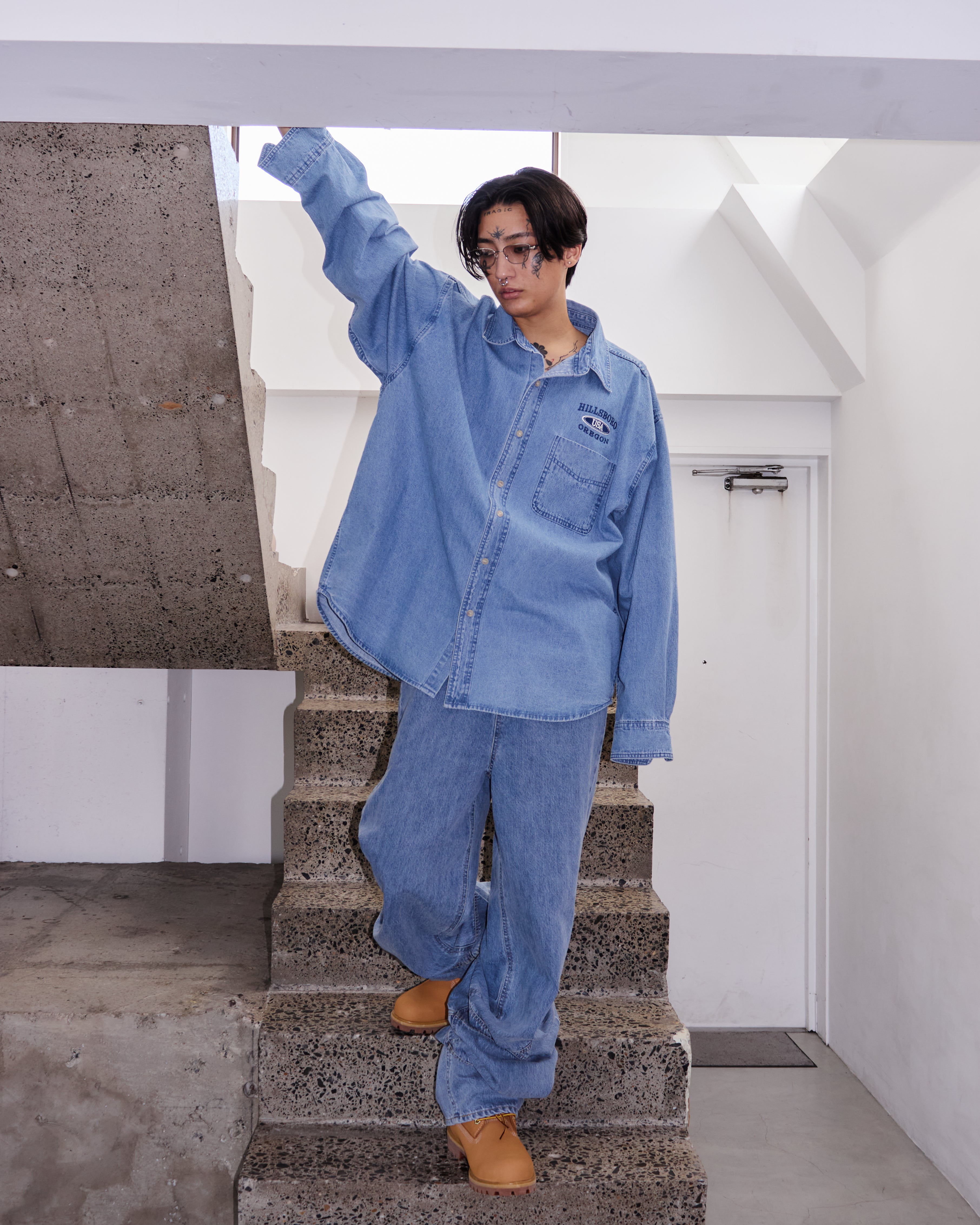Vintage Wash Denim Shirt