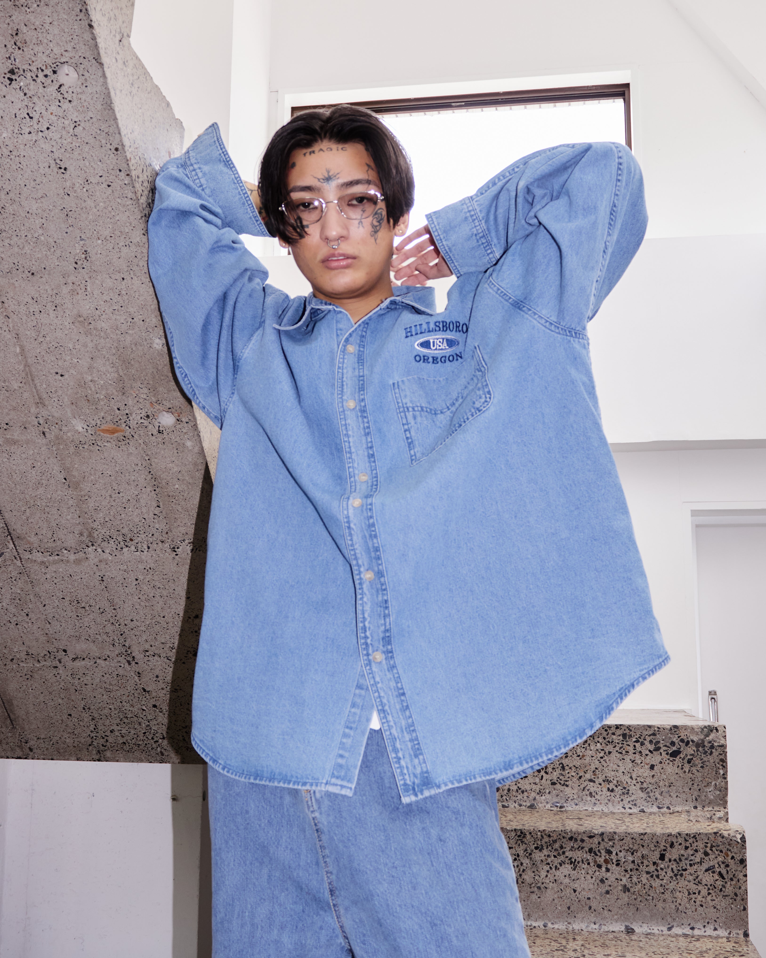 Vintage Wash Denim Shirt