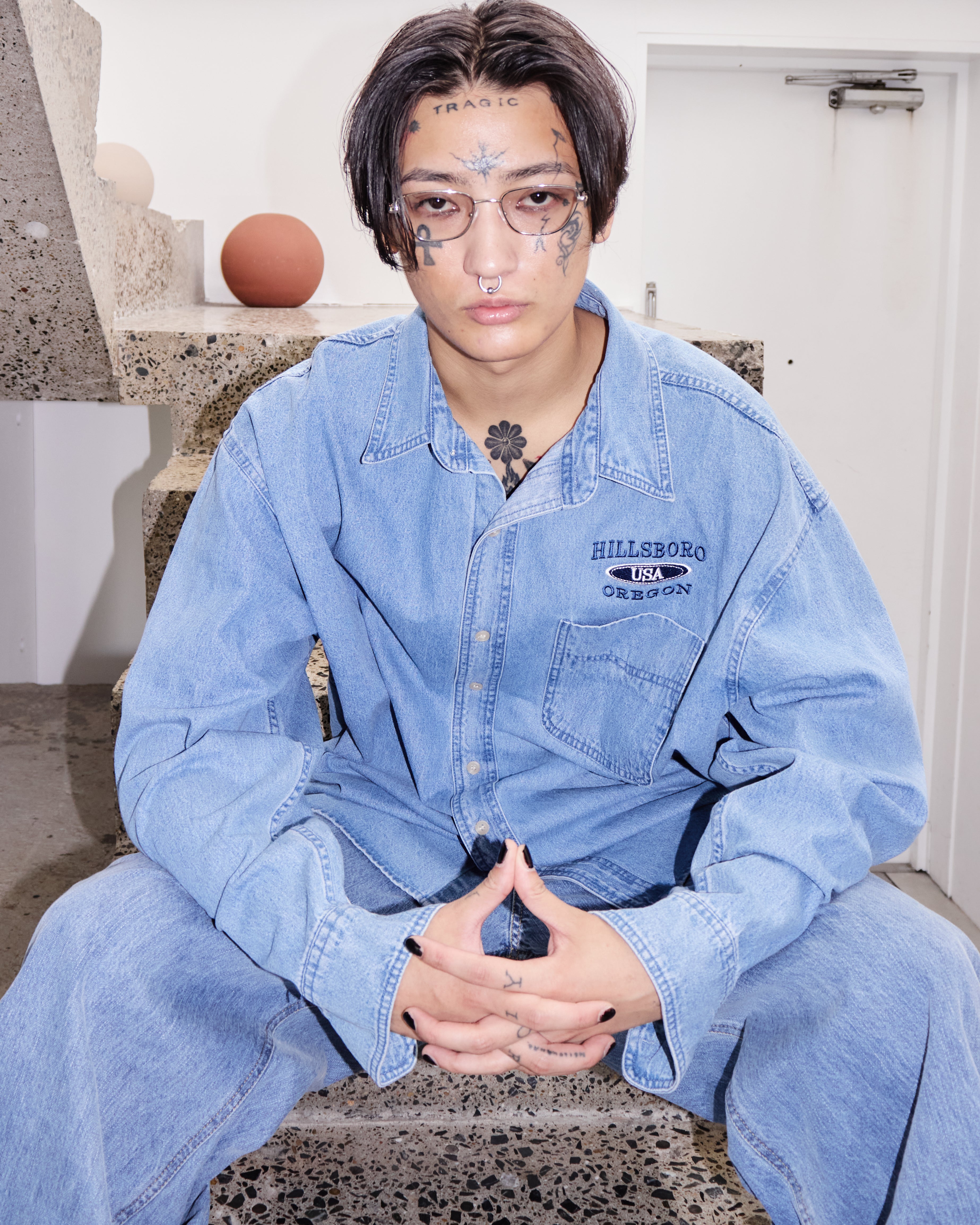Vintage Wash Denim Shirt