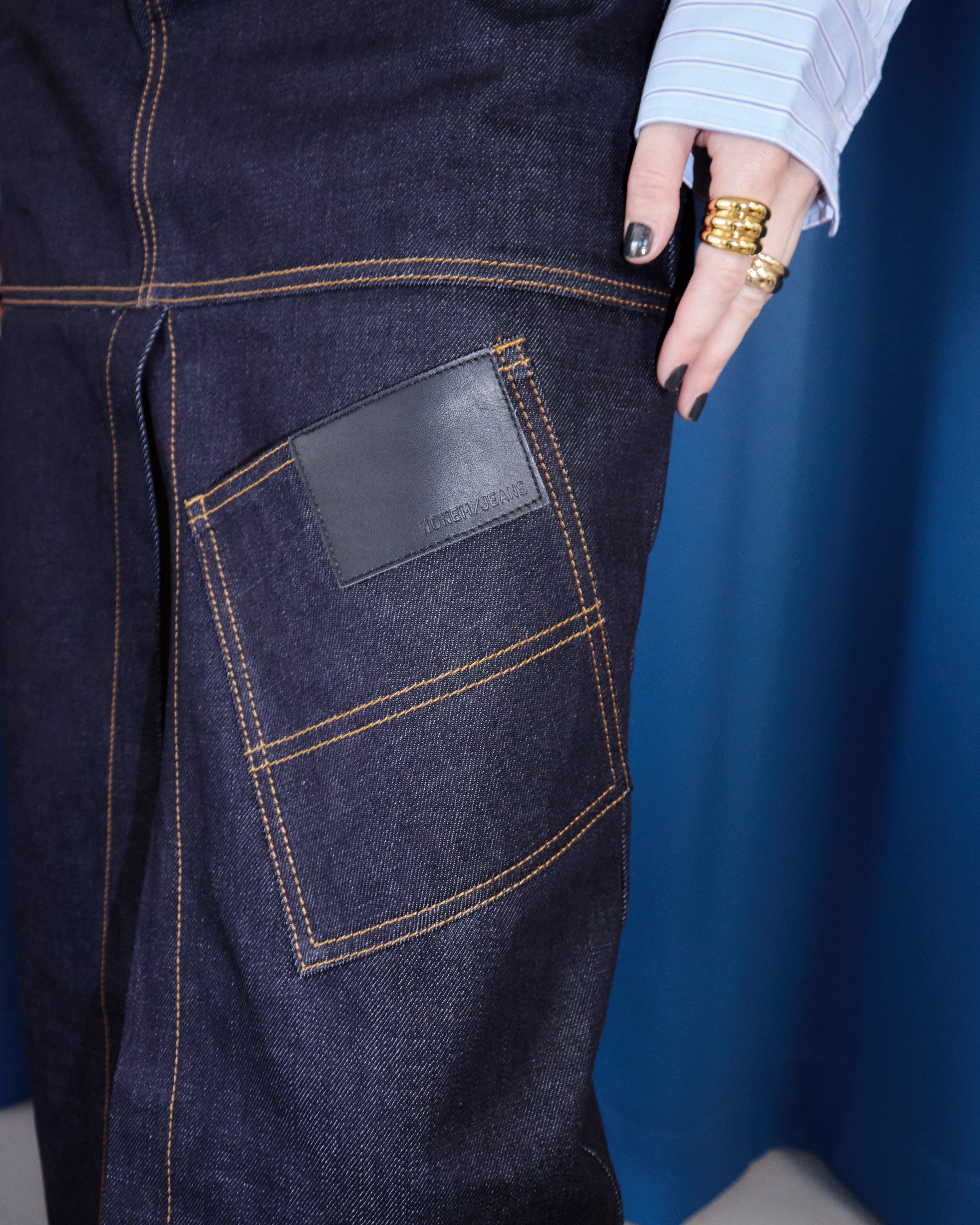 Utility Split Denim Skirt