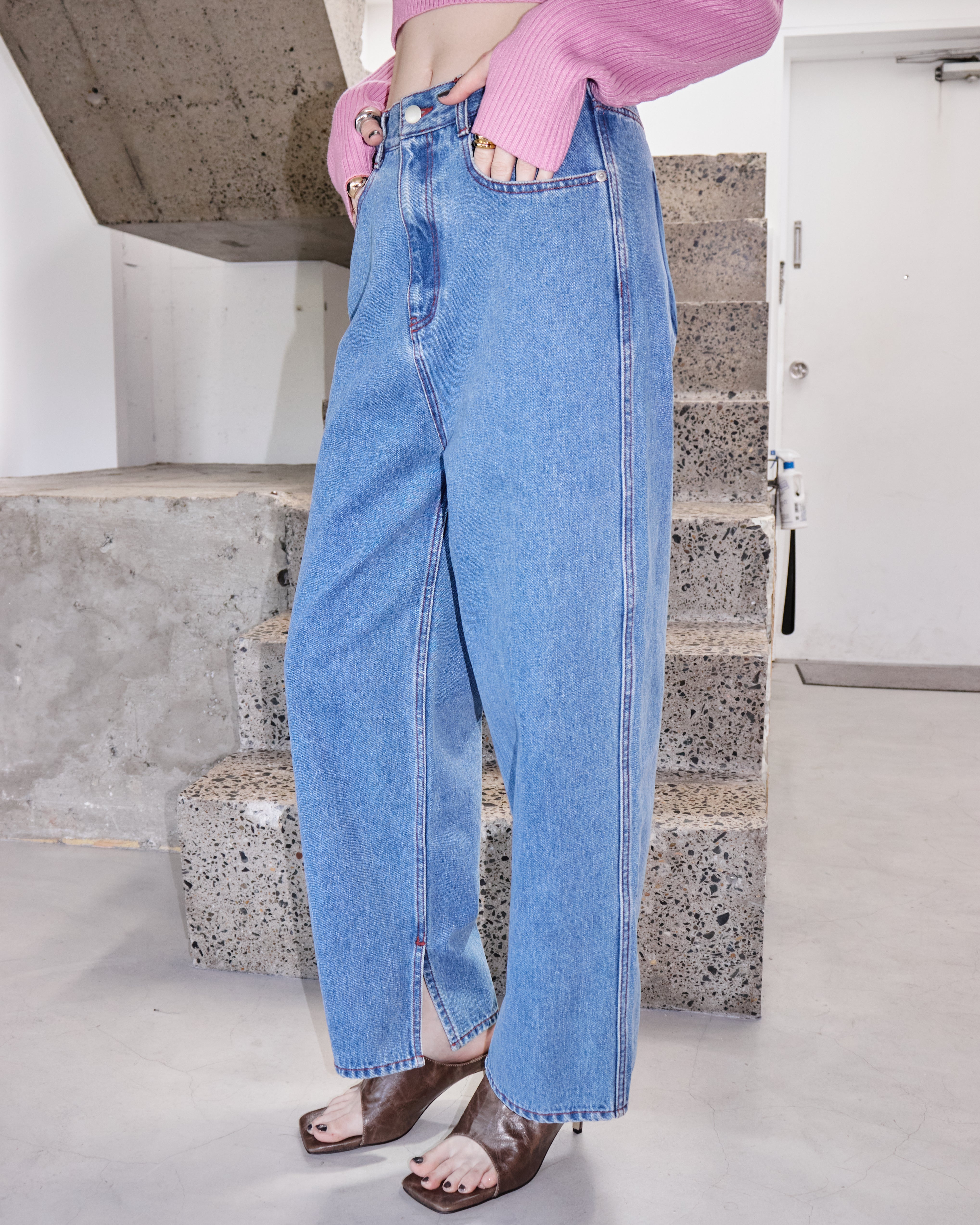 Trace Back Straight Jeans