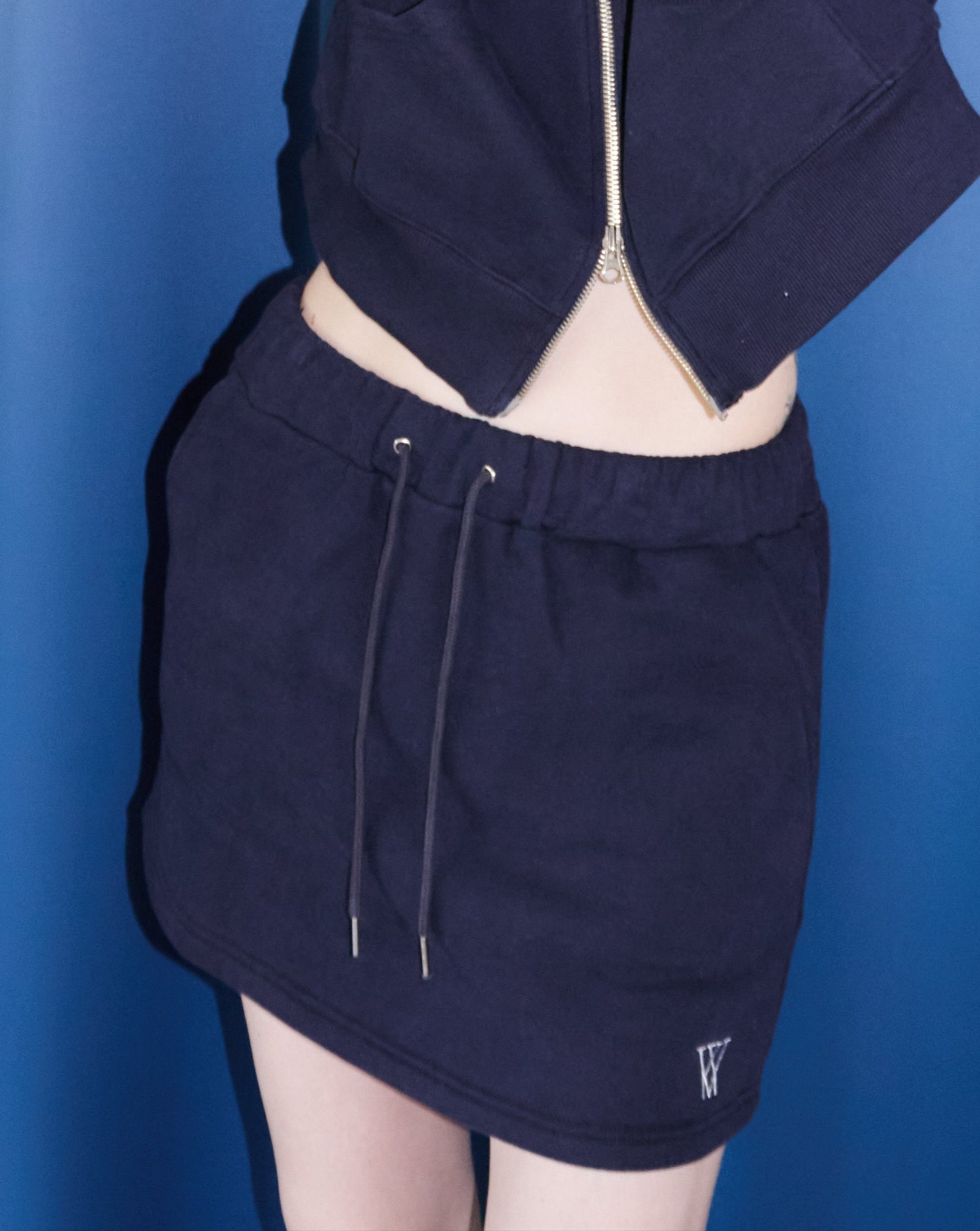 WM Logo Double Zip Hoodie