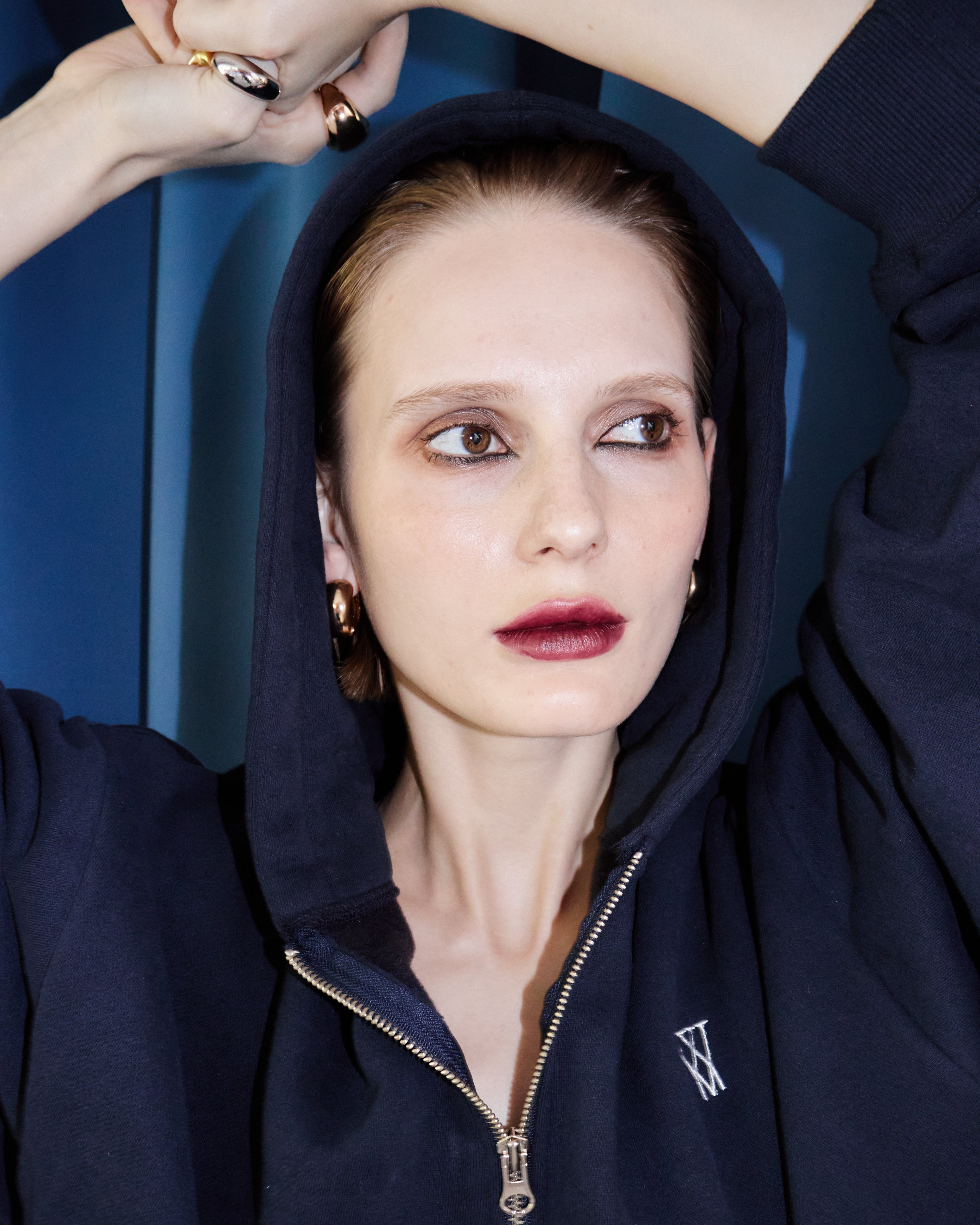 WM Logo Double Zip Hoodie