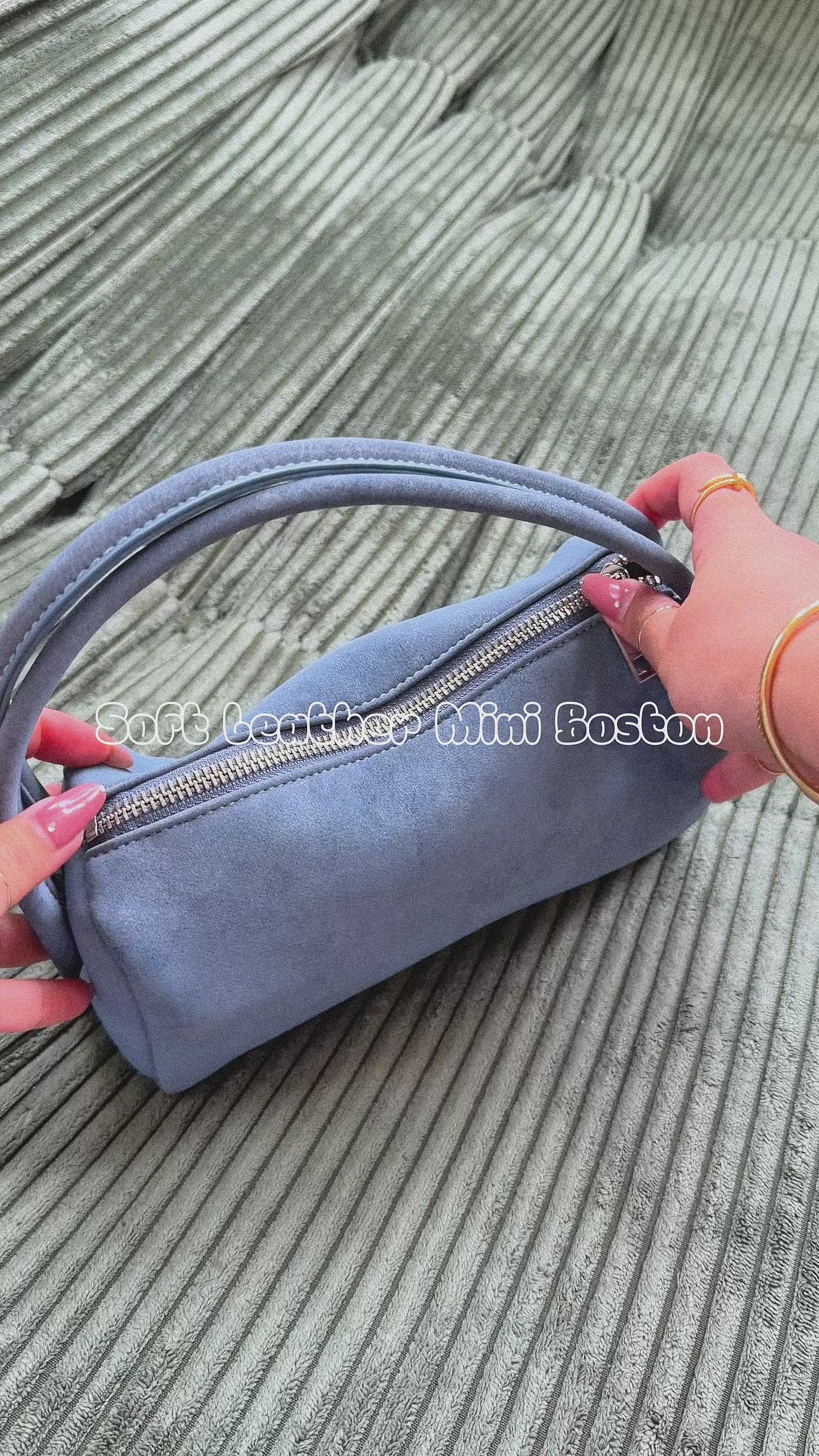 Soft Leather Mini Boston