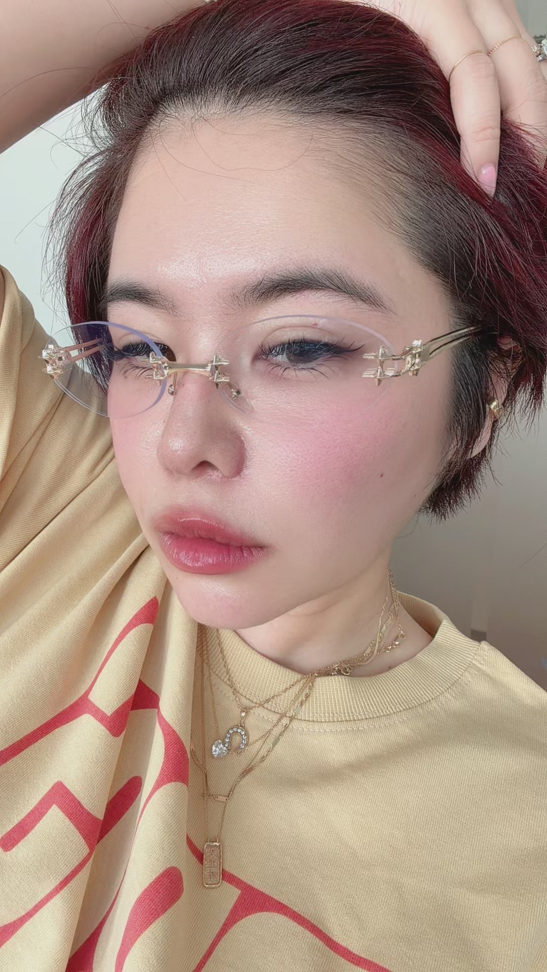【W.E.Y】Sharp Muse Glasses